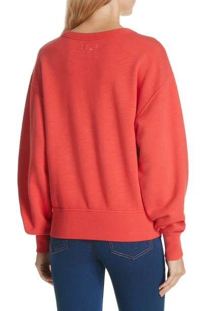 Shop Rag & Bone Hello Sweatshirt In Candy Apple