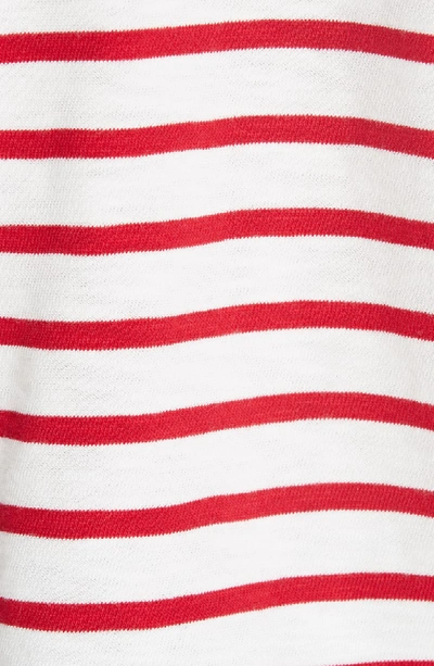 Shop Rag & Bone Halsey Stripe Tee In White/ Red