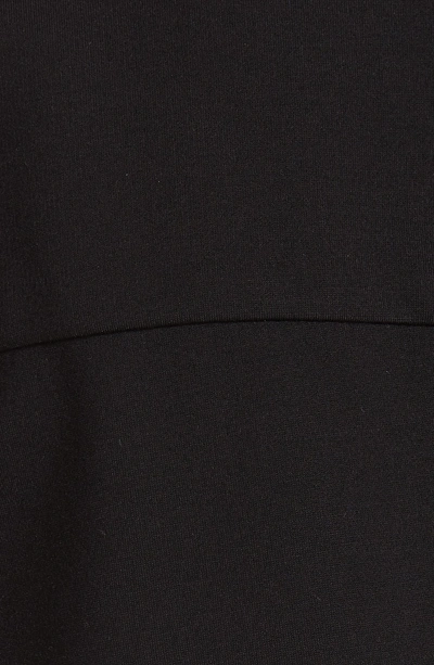 Shop Tibi Asymmetrical Shirtdress In Black