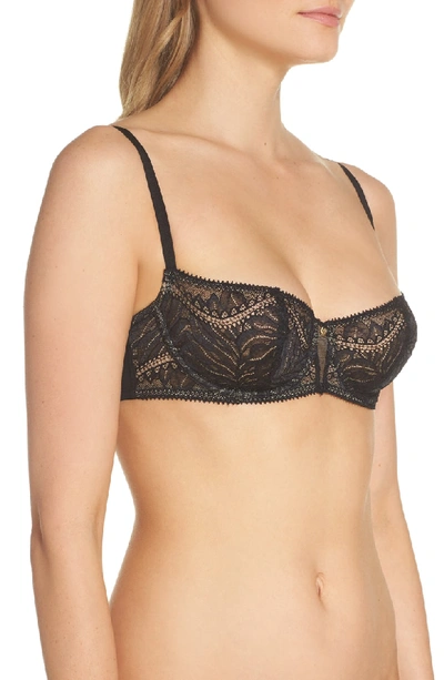 Shop Natori Bella Convertible Balconette Underwire Bra In Black/ Cosmetic