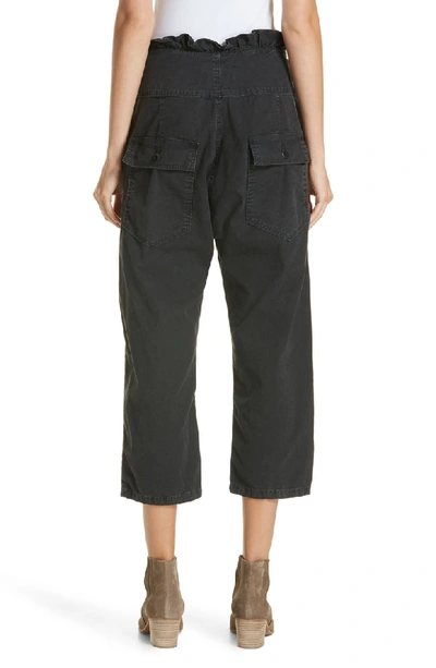 Shop The Great Ruffle Armies High Rise Pants In Washed Black