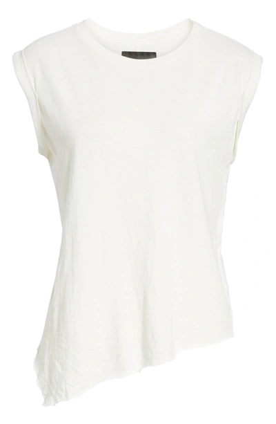 Shop Hudson Roll Sleeve Tank In Off White