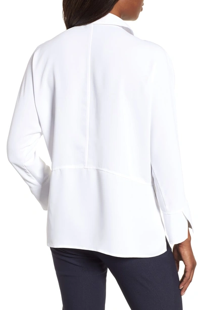 Shop Nic + Zoe Flowing Ease Blouse In Paper Whit