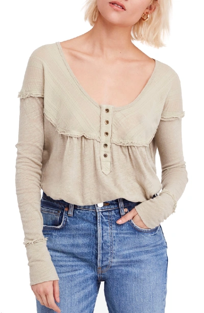 Shop Free People Down Under Henley In Army