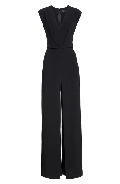 Shop Theory Wide Leg Jumpsuit In Black