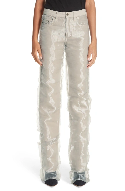 Shop Y/project Organza Jeans In Sand