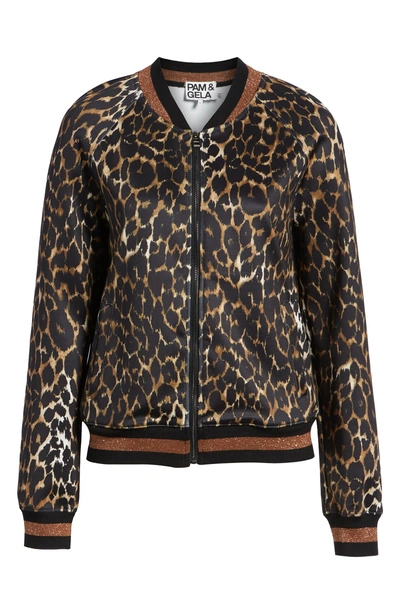 Shop Pam & Gela Leopard Track Jacket