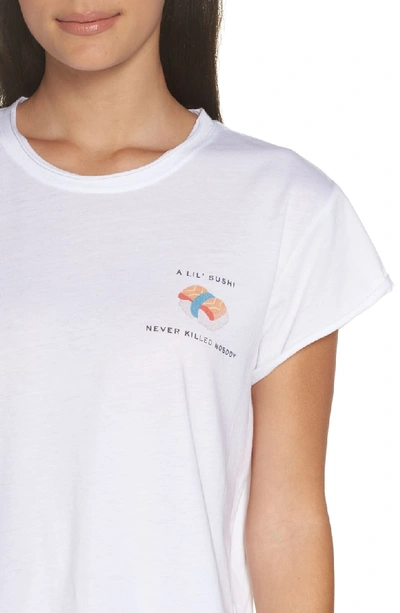 Shop The Laundry Room Lil' Sushi Roll Hem Tee In White