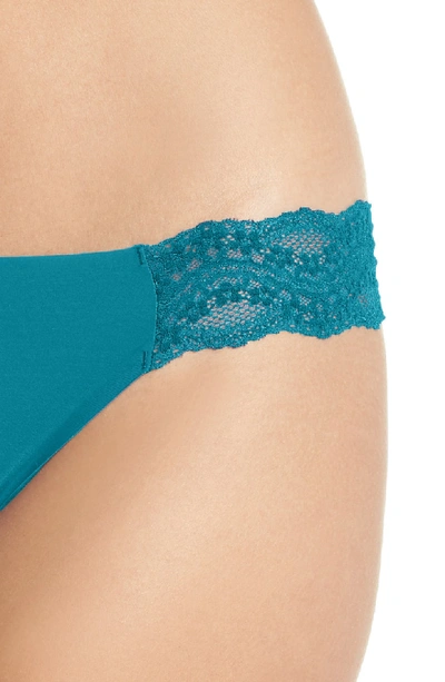 Shop B.tempt'd By Wacoal B.bare Thong In Deep Lagoon