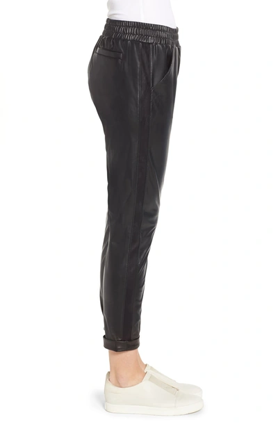 Shop David Lerner Cuffed Tapered Jogger Pants In Black