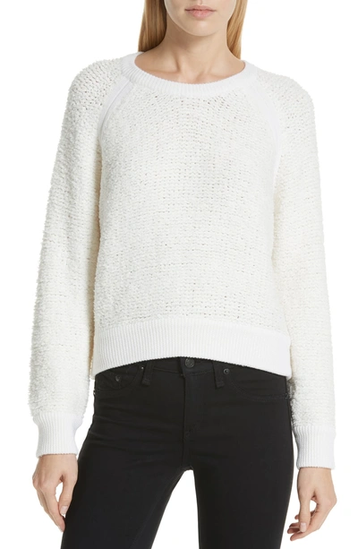 Shop Rag & Bone Brooke Teddy Sweatshirt In Ivory