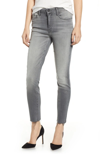Shop Mother The Looker Frayed Ankle Jeans In Super Moon