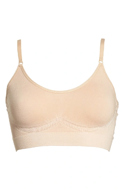 Shop Yummie Convertible Scoop Neck Bralette In Frappe