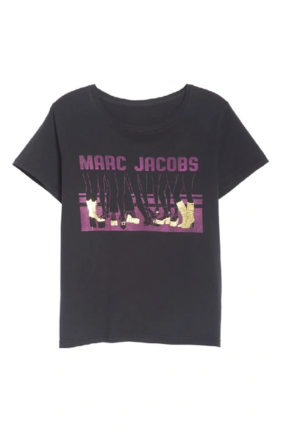 Shop Marc Jacobs Shoe Graphic Tee In Black