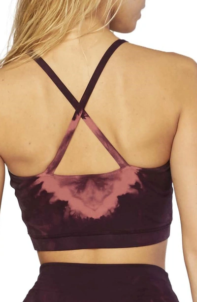 Shop Electric & Rose Grayson Tie Dye Crop Bra In Rebel / Lady