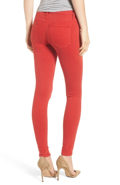 Shop Hudson Nico Super Skinny Jeans In Distressed Rococo Red