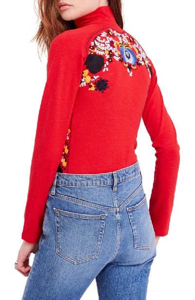 Shop Free People Disco Rose Top In Red