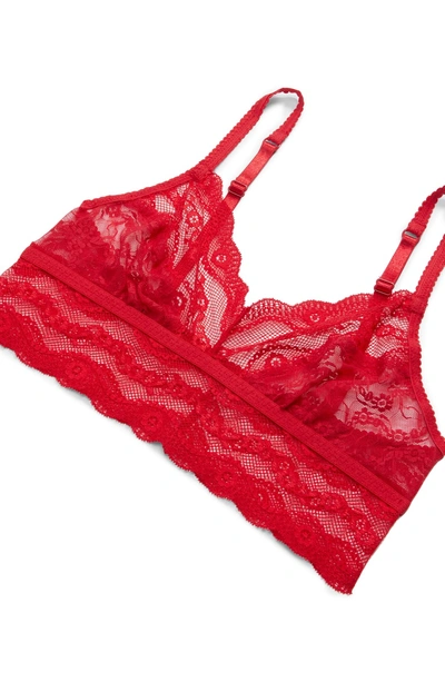Shop B.tempt'd By Wacoal 'lace Kiss' Bralette In Crimson