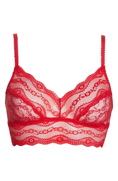 Shop B.tempt'd By Wacoal 'lace Kiss' Bralette In Crimson