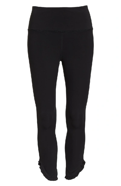 Shop Kate Spade Dolphin Hem Ruffle Leggings In Black