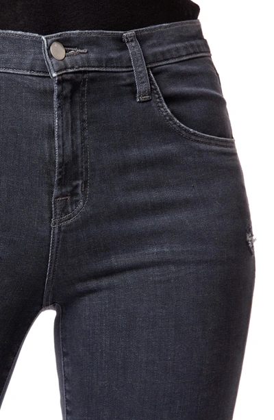 Shop J Brand Alana High Waist Crop Skinny Jeans In Ashes Destruct
