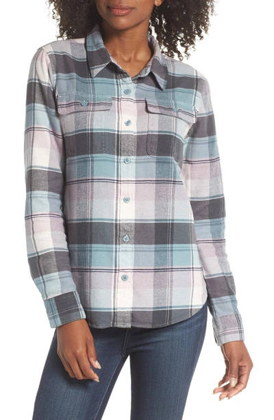 Shop Patagonia Fjord Flannel Shirt In Cadet Blue