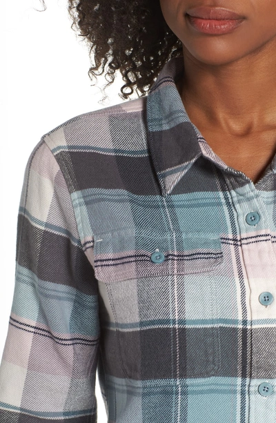 Shop Patagonia Fjord Flannel Shirt In Cadet Blue