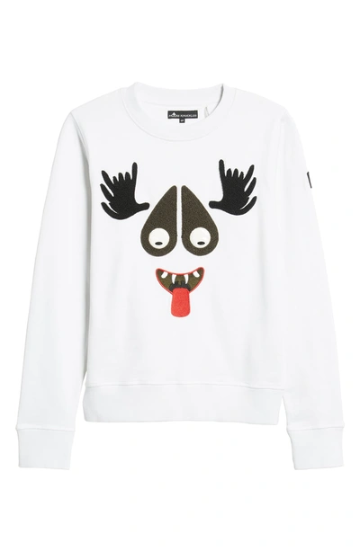 Shop Moose Knuckles Moose Haha Sweatshirt In White