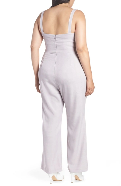 Shop Wayf Roxy Jumpsuit In Lavender Tweed
