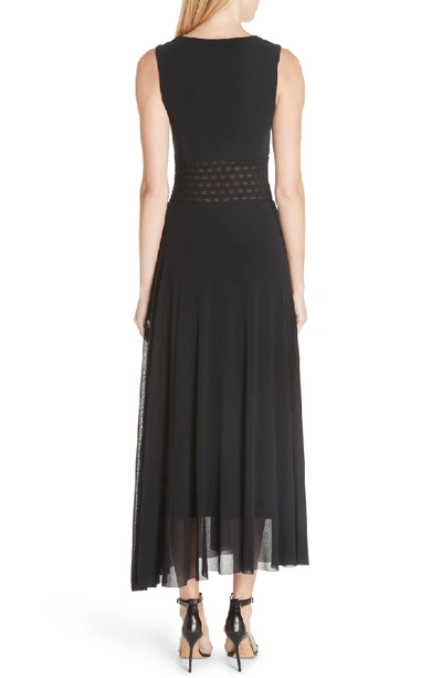 Shop Fuzzi Cutout Waist Maxi Dress In Nero