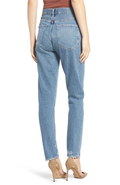 Shop Agolde Jamie High Waist Classic Fit Nonstretch Denim Jeans In Passenger