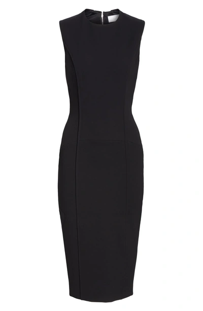 Shop Victoria Beckham Back Zip Body-con Dress In Black
