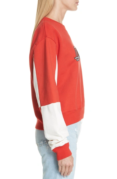 Shop Off-white Jockey Checkerboard Crewneck Sweatshirt In Red White