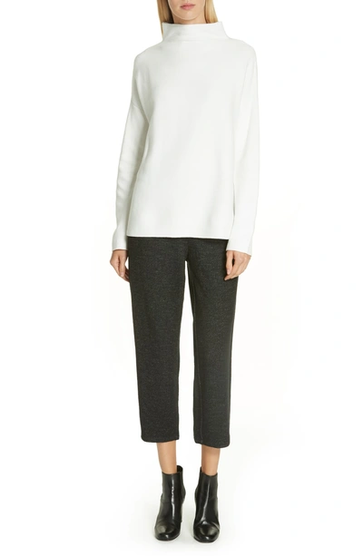 Shop Eileen Fisher Organic Cotton Blend Sweater In White