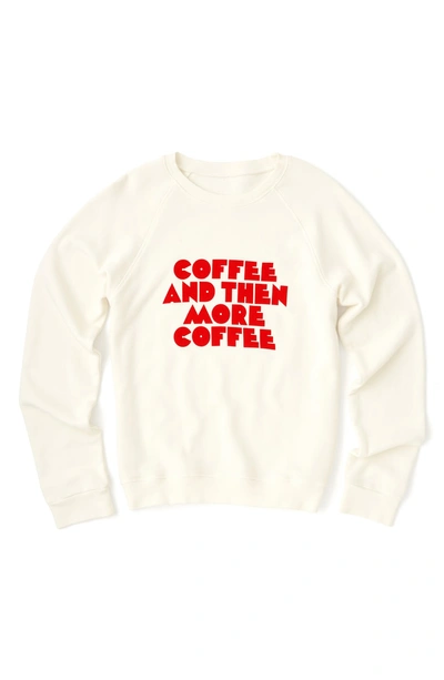 Shop Bando Ban. Do Coffee & More Coffee Pullover In Ivory