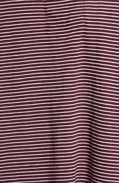 Shop Frank & Eileen Tee Lab Core Stripe Long Sleeve Tee In Vamp / Dirty White Stripe