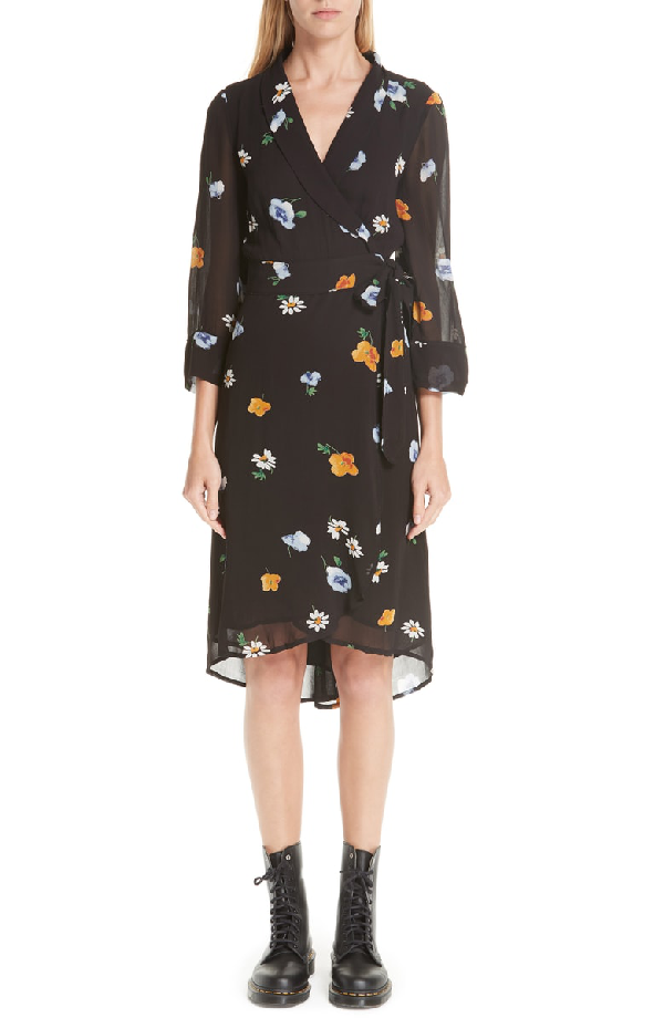 ganni dainty georgette kjole