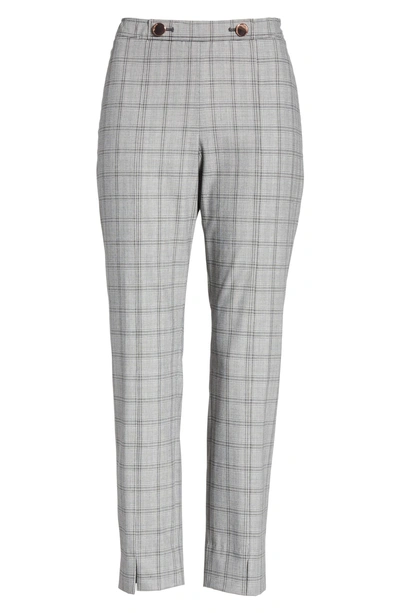 Shop Ted Baker Ted Working Title Ristat Check Plaid Trousers In Grey