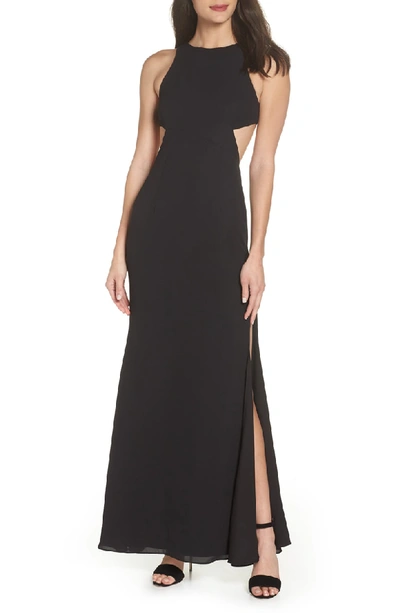 Shop Fame And Partners Fame & Partners The Midheaven Gown In Black