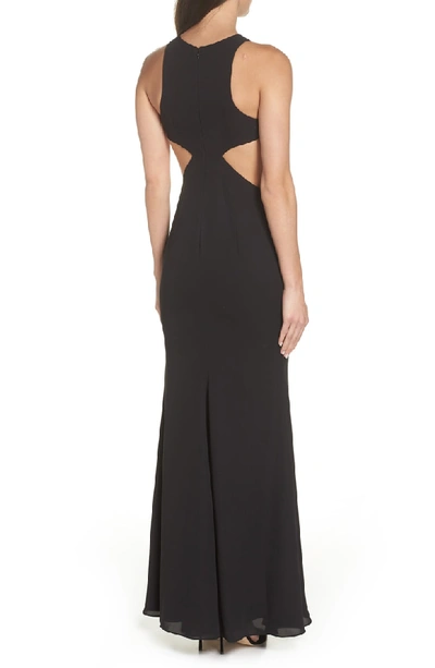 Shop Fame And Partners Fame & Partners The Midheaven Gown In Black