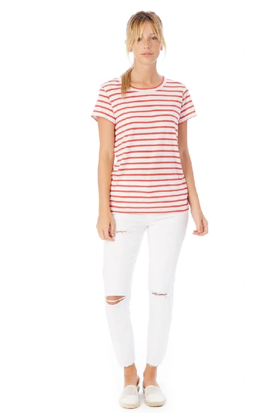 Shop Alternative Ideal Stripe Lounge Tee In Red Riviera Stripe