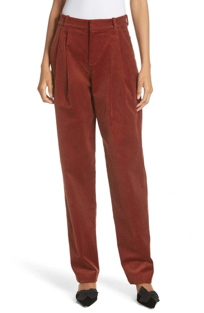 Shop A.l.c Tori Corduroy Trousers In Cognac