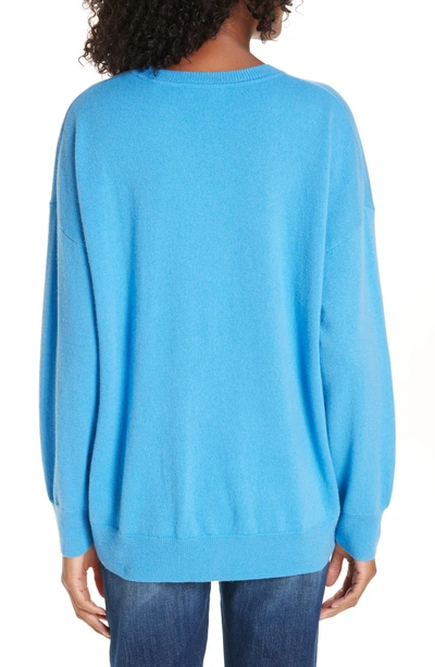 Shop Sandro Flashback Wool & Cashmere Sweater In Blue