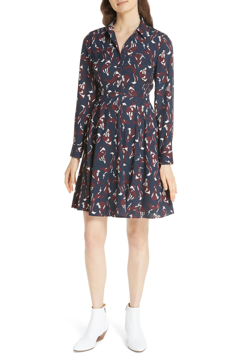 kate spade foxes dress