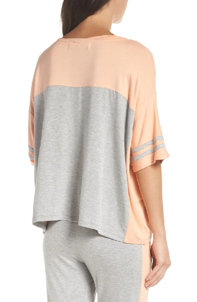 Shop The Laundry Room Baggy Team Tee In Heather / Peach