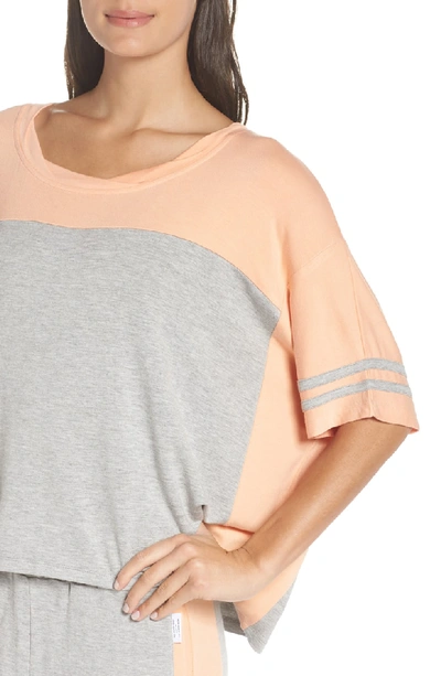 Shop The Laundry Room Baggy Team Tee In Heather / Peach