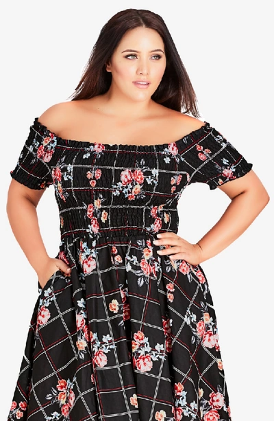 Shop City Chic Picnic Bouquet Dress