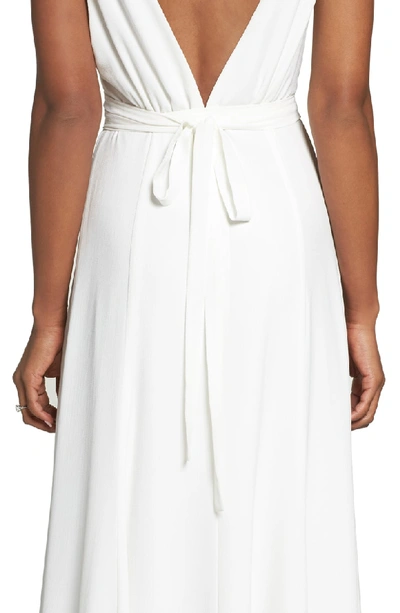Shop Joanna August Jagger Plunging Wrap Dress In White