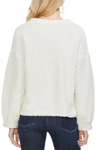 Shop Vince Camuto Cozy Chenille Knit Top In Pearl Ivory
