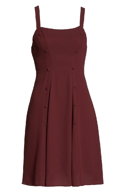 Shop Fame And Partners Sienne Fit & Flare Dress In Wine